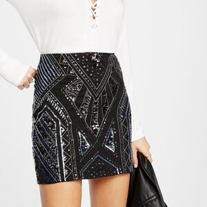 Express sequin skirt